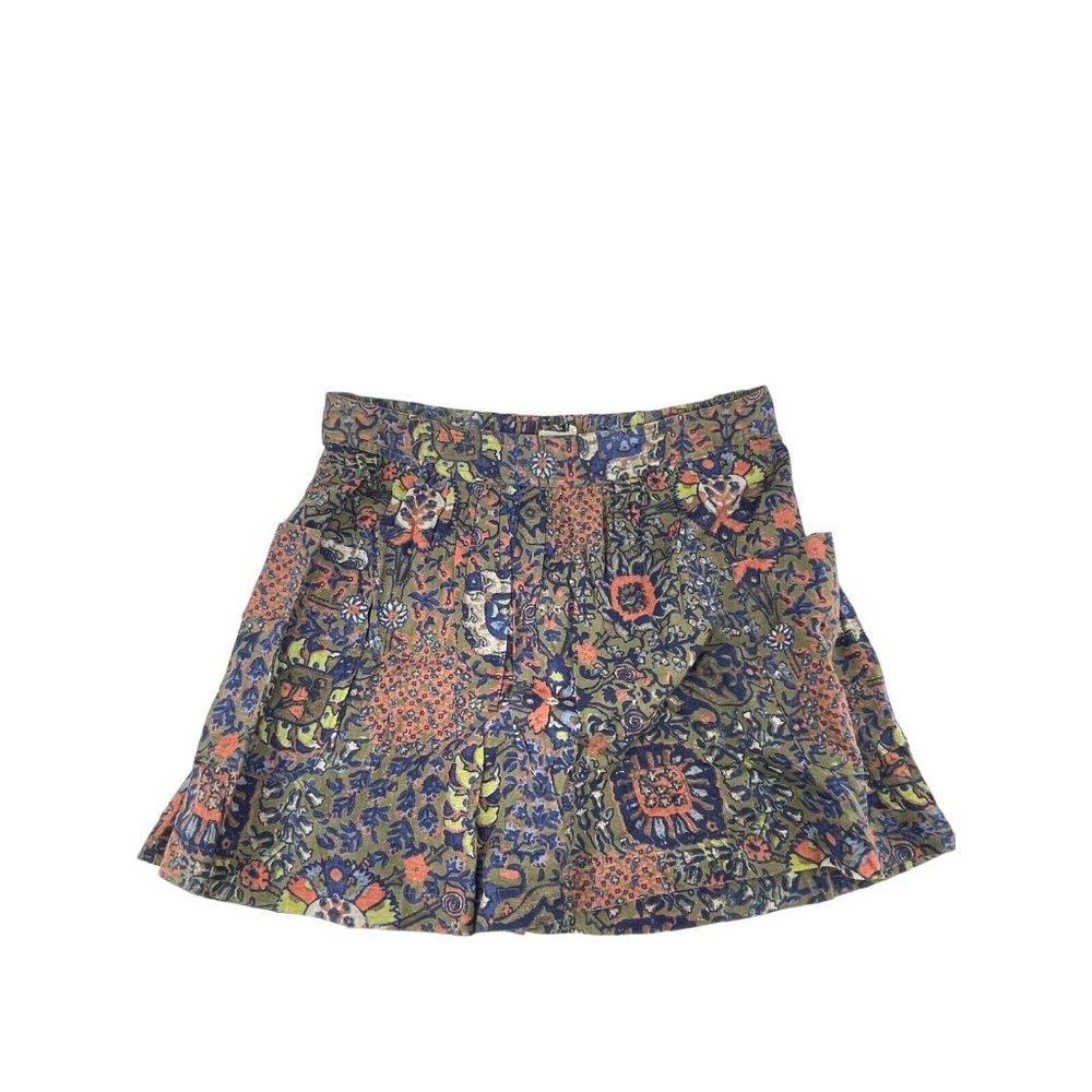 Aerie Women's Floral Print Tropical 100% Cotton Pull On Skirt Size XS - Picture 2 of 10